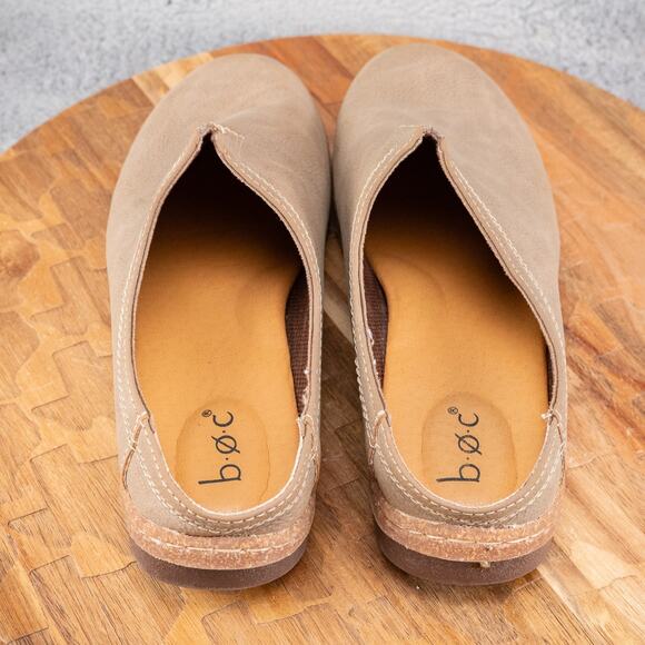 BORN Women's Seana Taupe Avola Distressed Clogs Size 9 - Picture 5 of 6